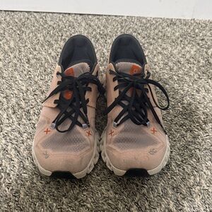 On Running Women's Athletic Shoes - Peach and Black